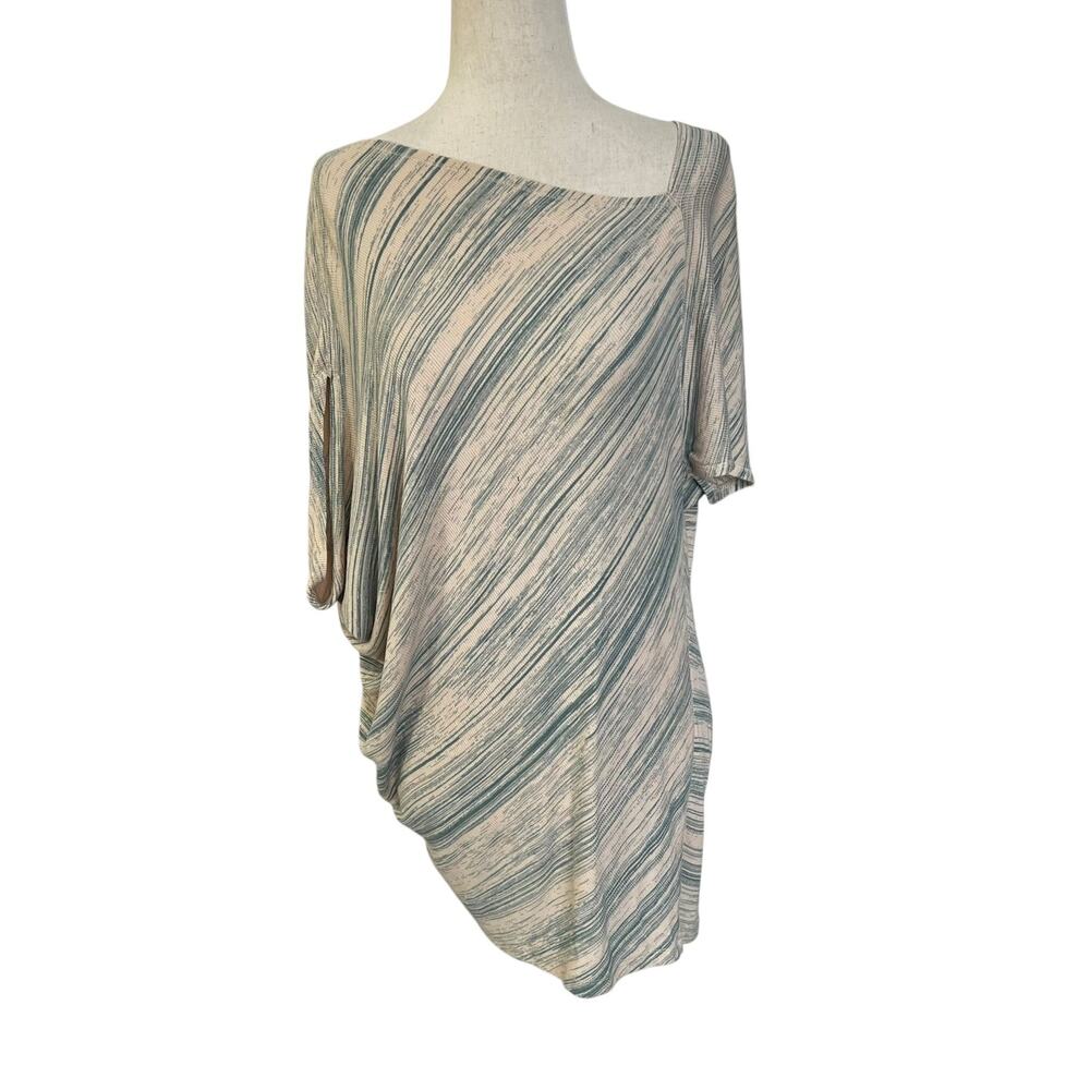 Deletta Multicolor Asymmetrical Knit Anthropologie Shirt Women Sz Medium | 60-24